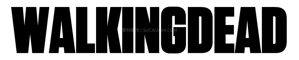 《行尸走肉》The Walking Dead 末日废土风字体